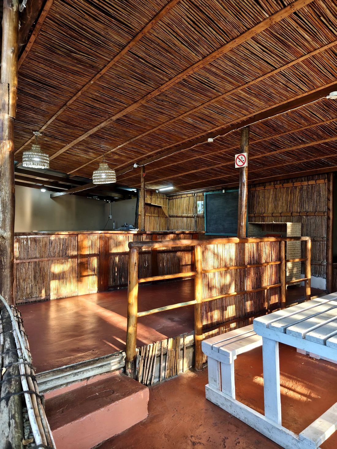 Camp bar & kitchen area